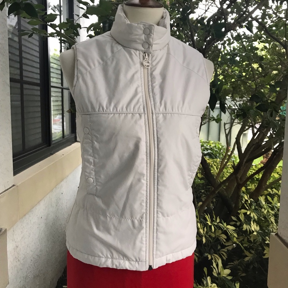 Lacoste White Spring Vest